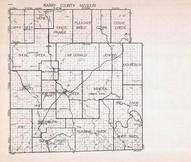 Barry County, Capps Creek, Monett, Kings Prairie, Pleasant Ridge, Ozark, Crane Creek, Shoal Creek, McDonald, Missouri State Atlas 1940c